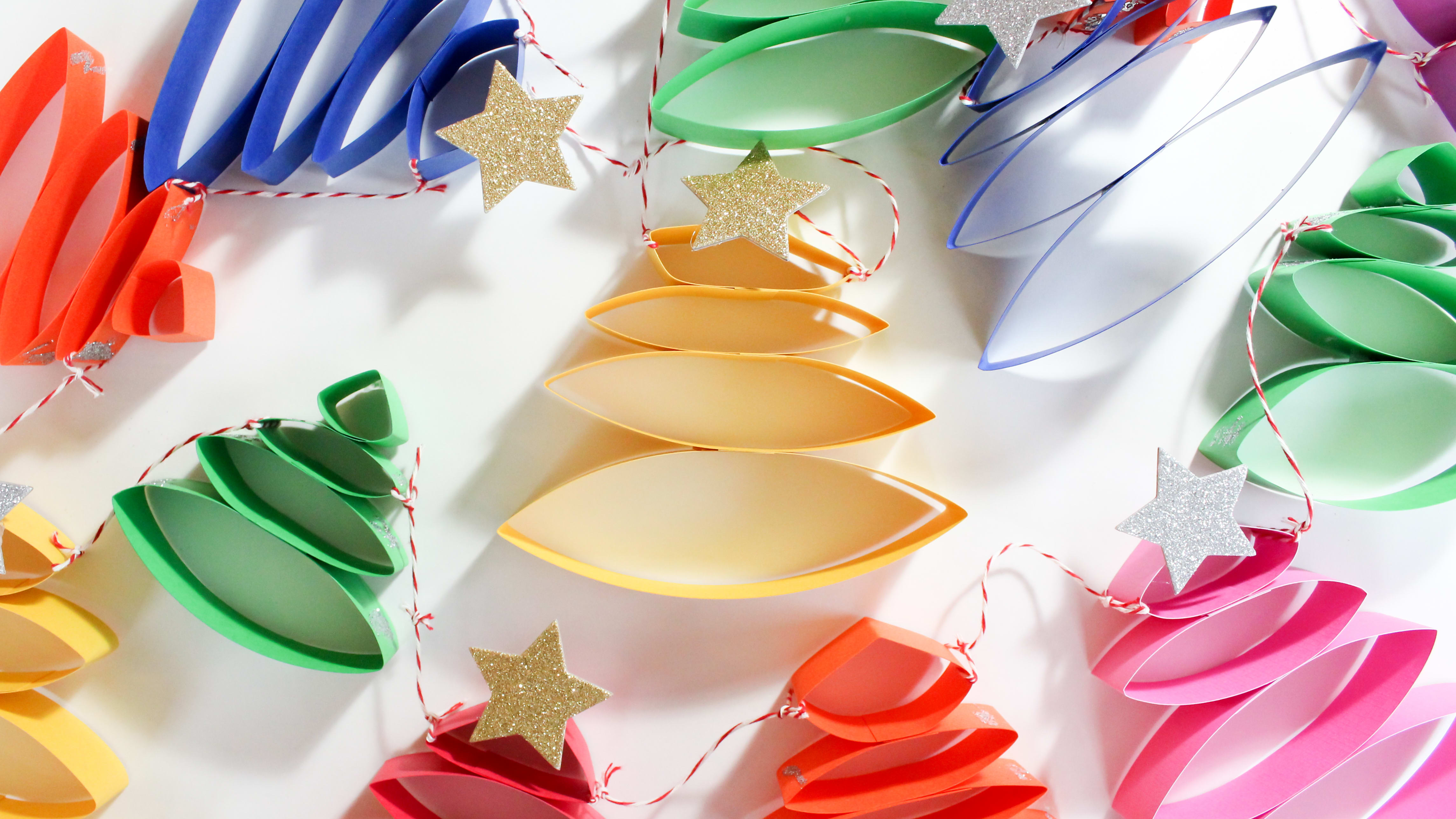Paper tree garland hot sale