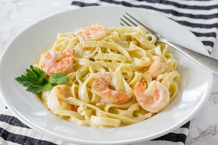 Pressure luck shop fettuccine alfredo