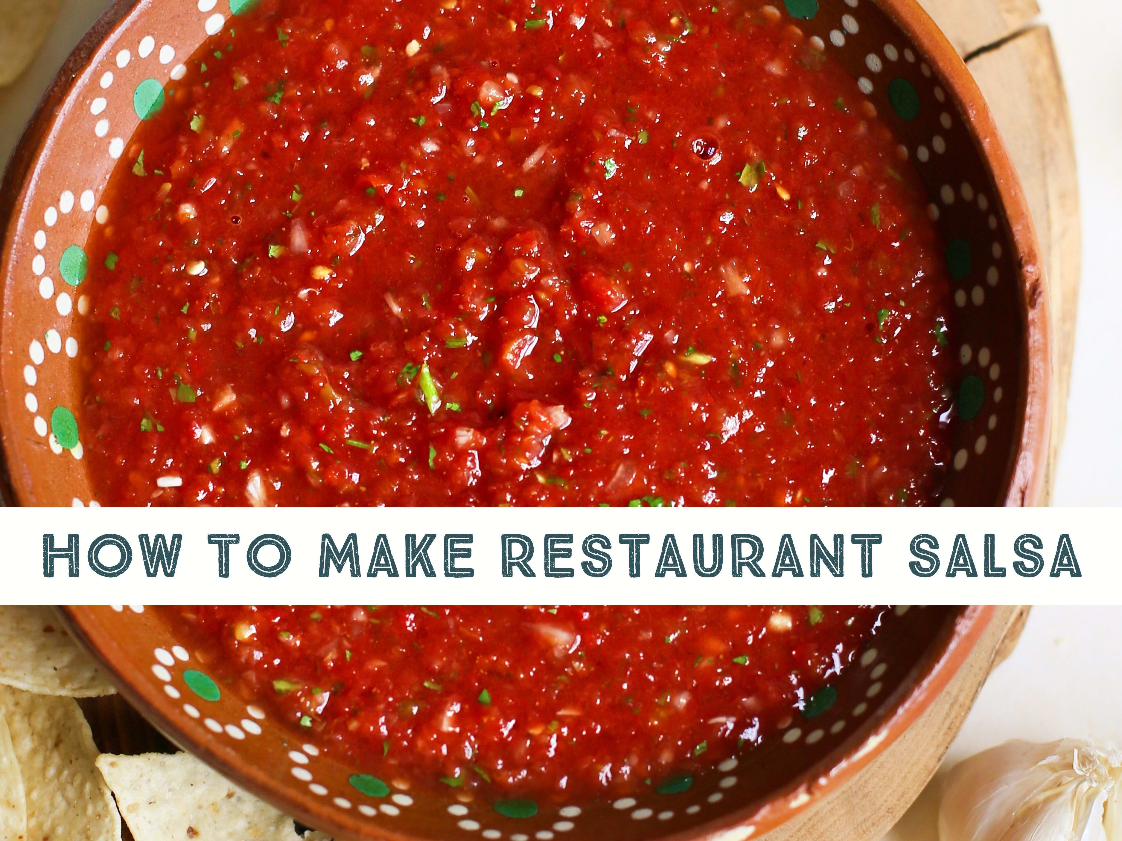 How to Make Salsa (Restaurant-Style in 10 Minutes or Less!)