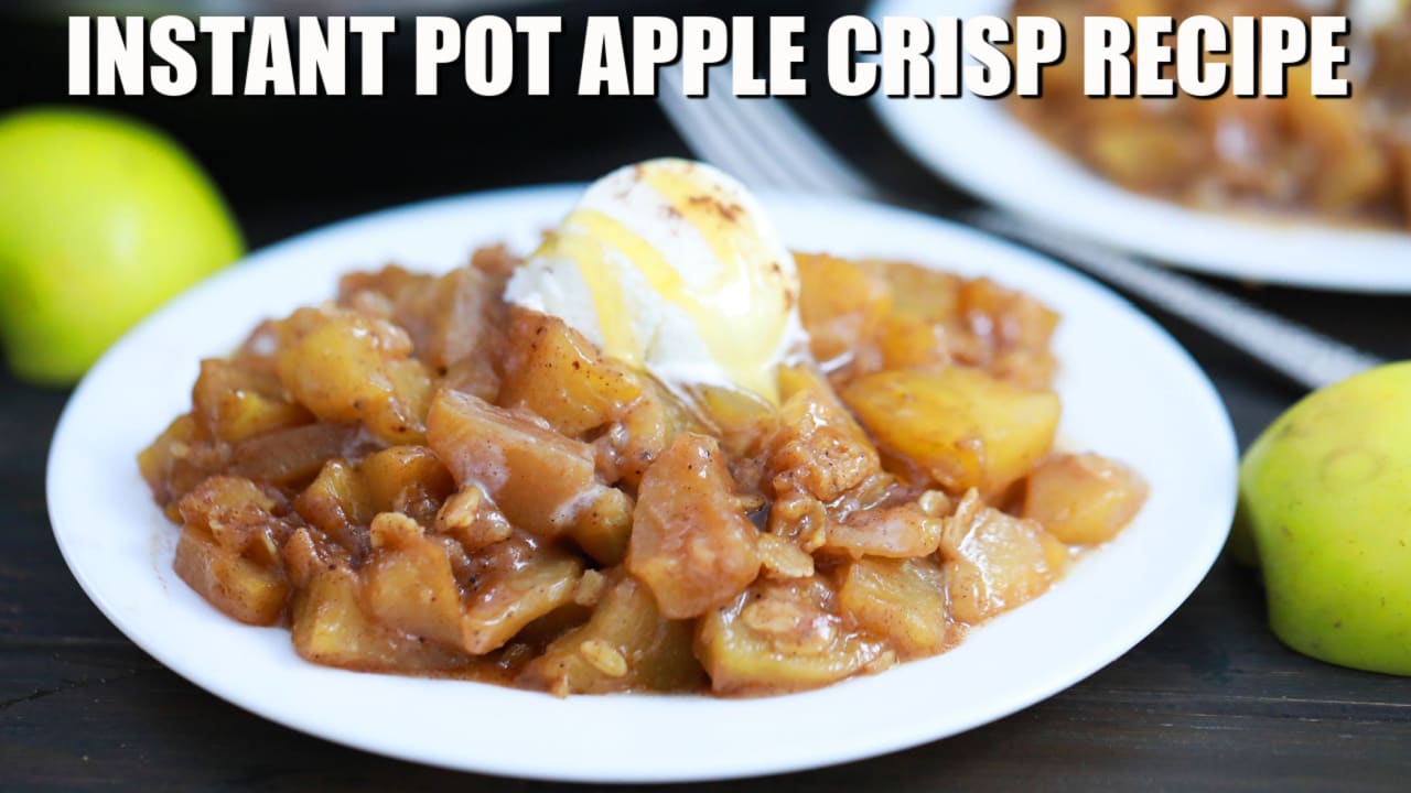 BEST Instant Pot Apple Crisp in 1 Minute - Ninja Foodi Apple Crisp