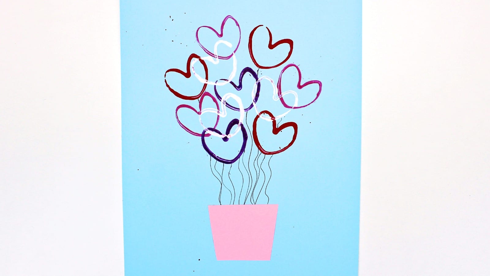 DIY Heart Stamp Using Toilet Paper Rolls (Kids Valentines Craft