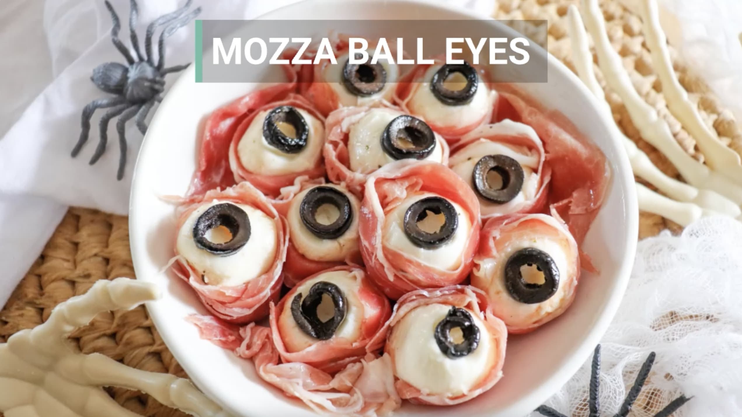 Halloween Party Appetizer: Cheesy Eyeballs