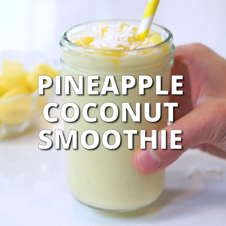 Pineapple Coconut Smoothie Recipe - Evolving Table
