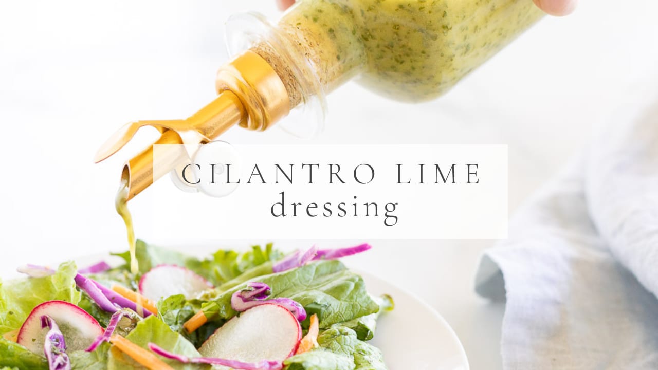 Cilantro Lime Dressing {Mexican Salad Dressing} • FIVEheartHOME