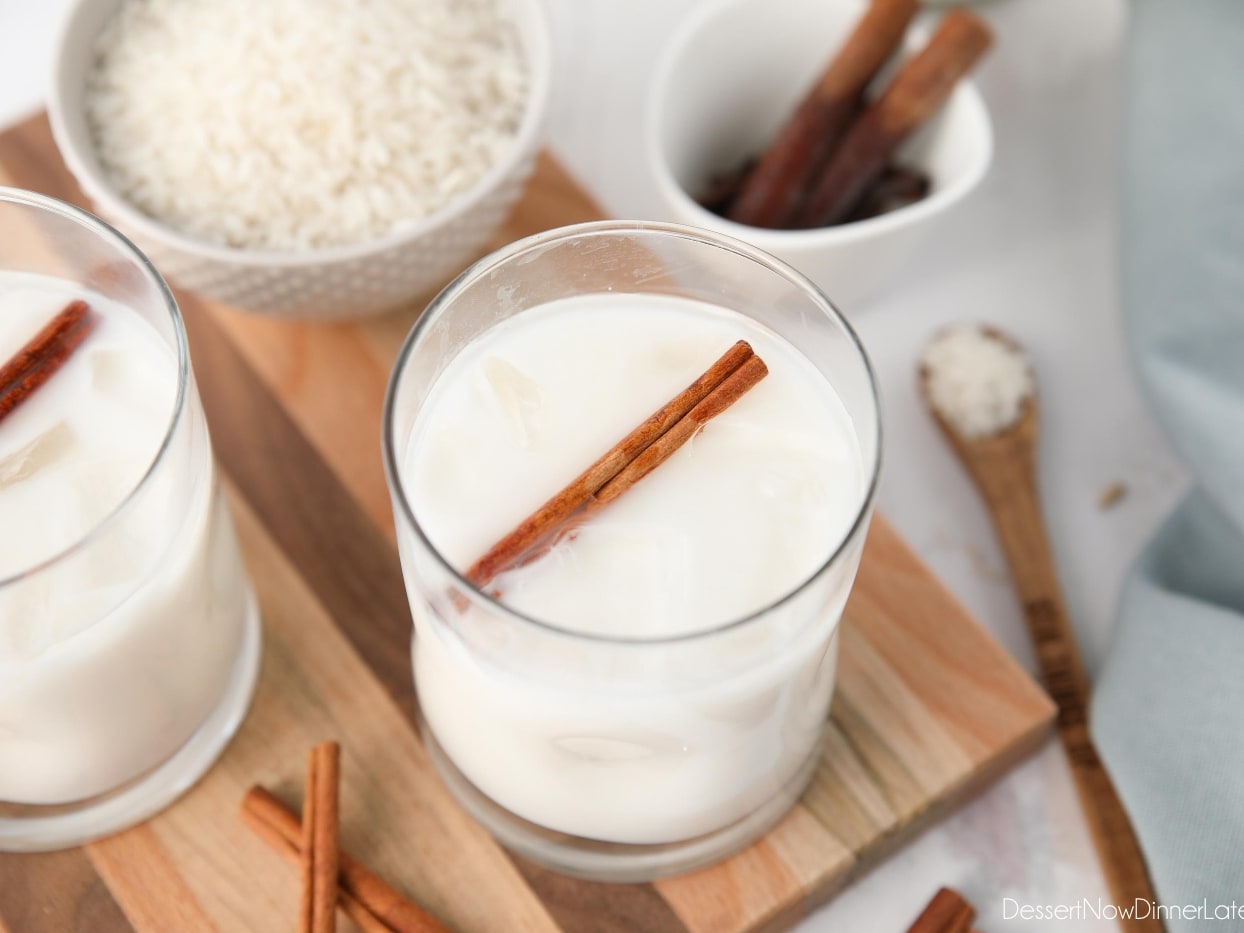 Easy Horchata Recipe + Video | Dessert Now Dinner Later