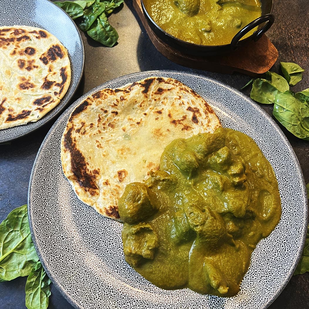 Lamb Saag from Scratch in One Pan
