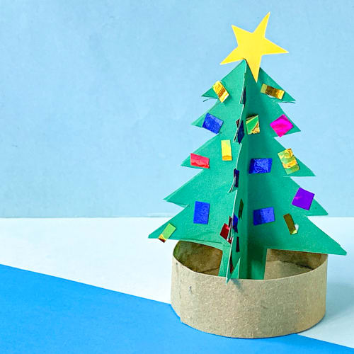3D Star Paper Model, Christmas Tree Star Template