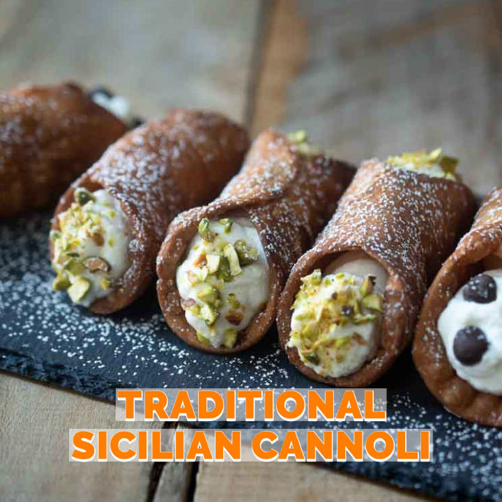 Cannoli Siciliani with Ricotta Filling and Pistachios Recipe