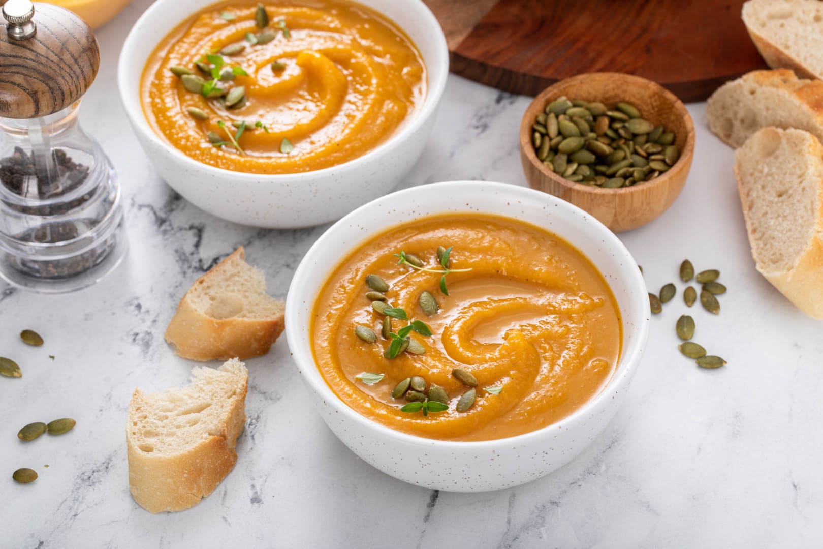 Simple Savory Butternut Squash Soup - True North Kitchen