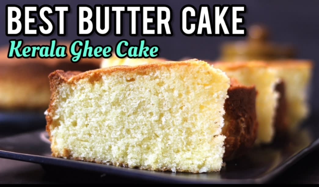 Easy Vanilla Butter Cake Recipe without Milk Homemade - Sri Lankan