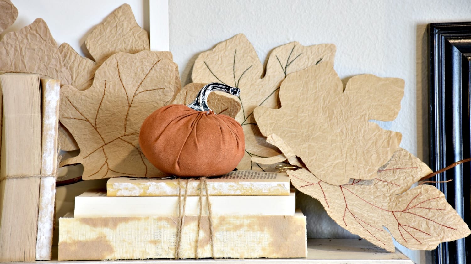 DIY Paper Bag Leaf Garland - DIY Beautify - Creating Beauty at Home