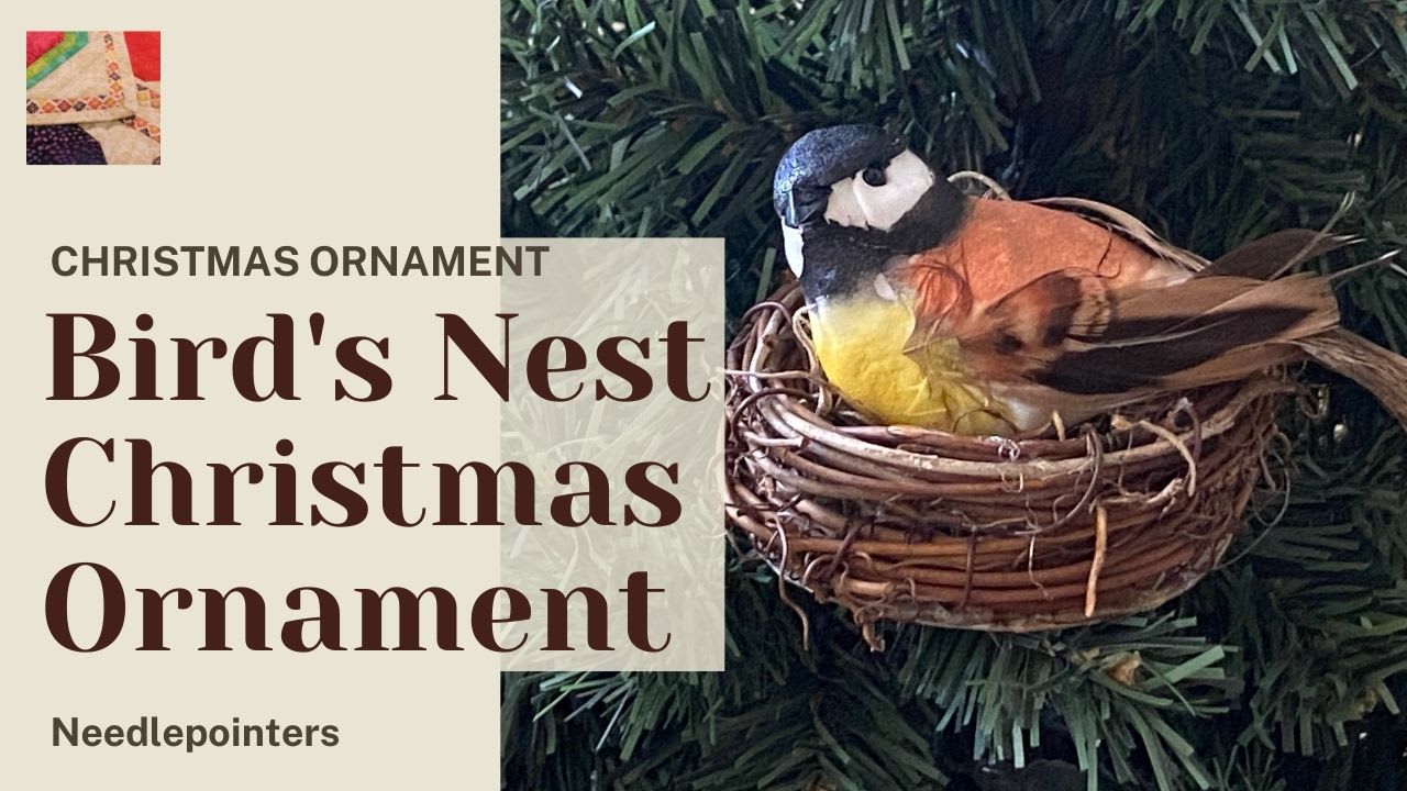Bird's Nest Christmas Tree Ornament