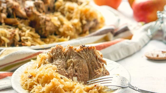 Pork roast sauerkraut instant hot sale pot