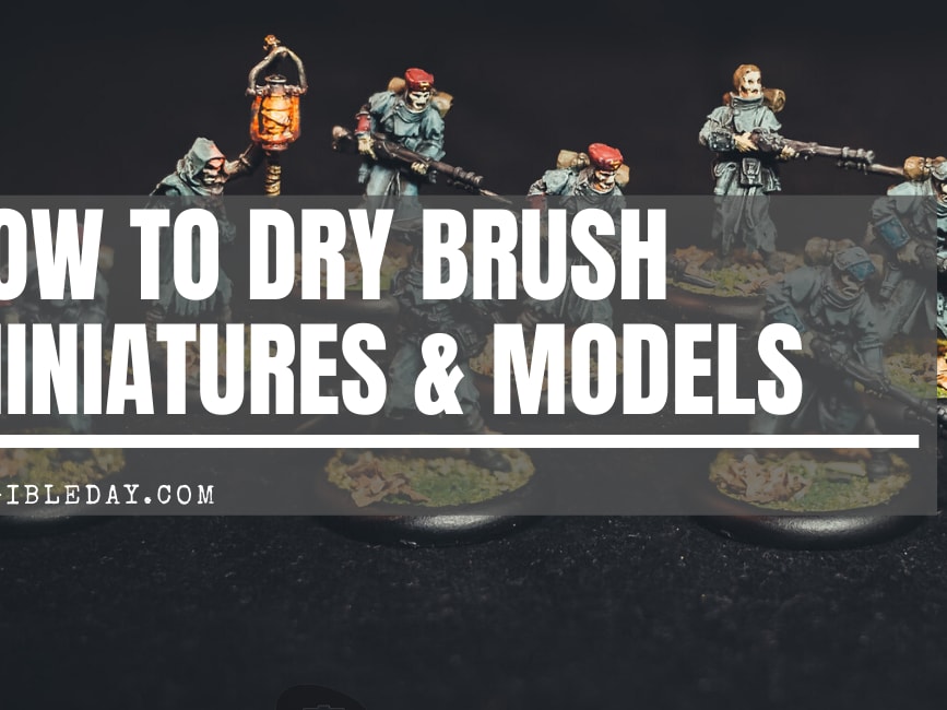 Drybrush Texture Palette for Dry Brushing Miniatures, Speedpainting or  Texture Palette Use 