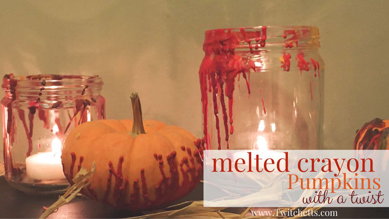 Melted Crayon Pumpkins