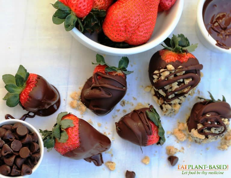 Vegan chocolate deals covered strawberries