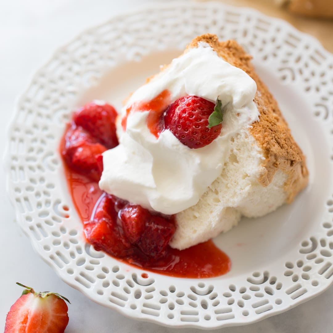 Angel Food Cake Loaf Recipe (perfect for shortcakes!) - Dinner, then Dessert
