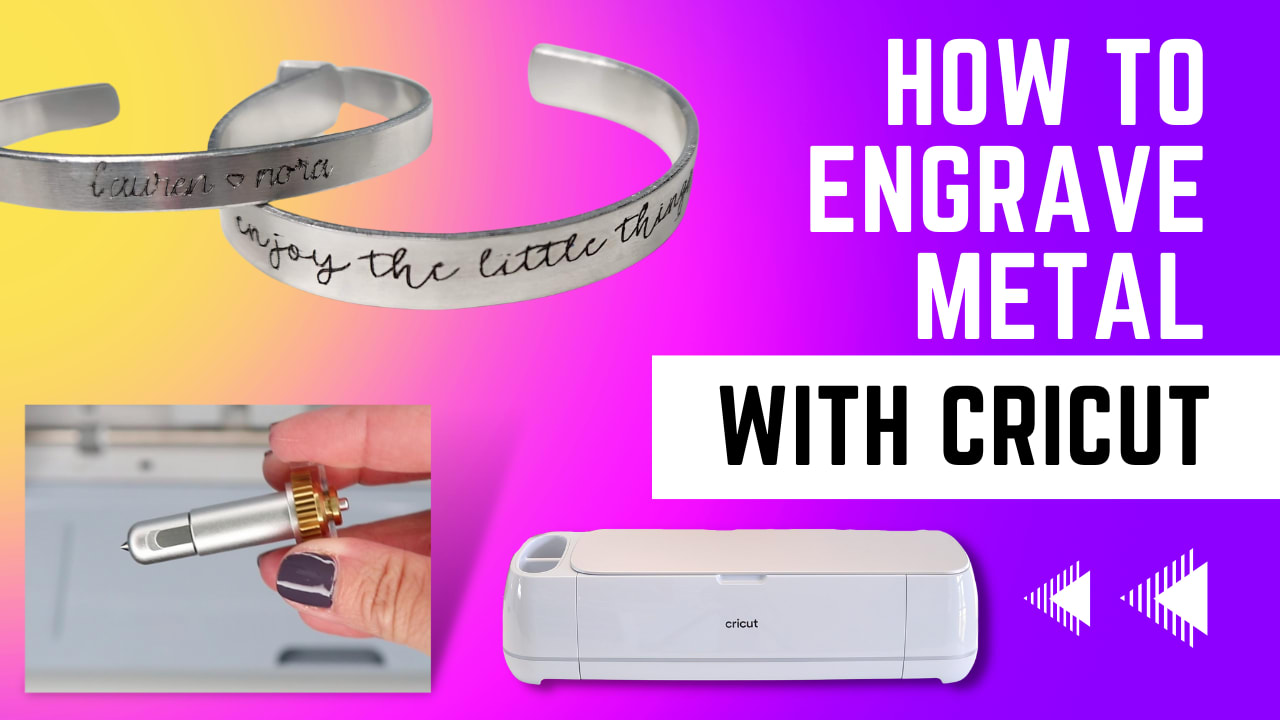 Make a Metal Bracelet with the Cricut Engraving Tool - Creative Ramblings