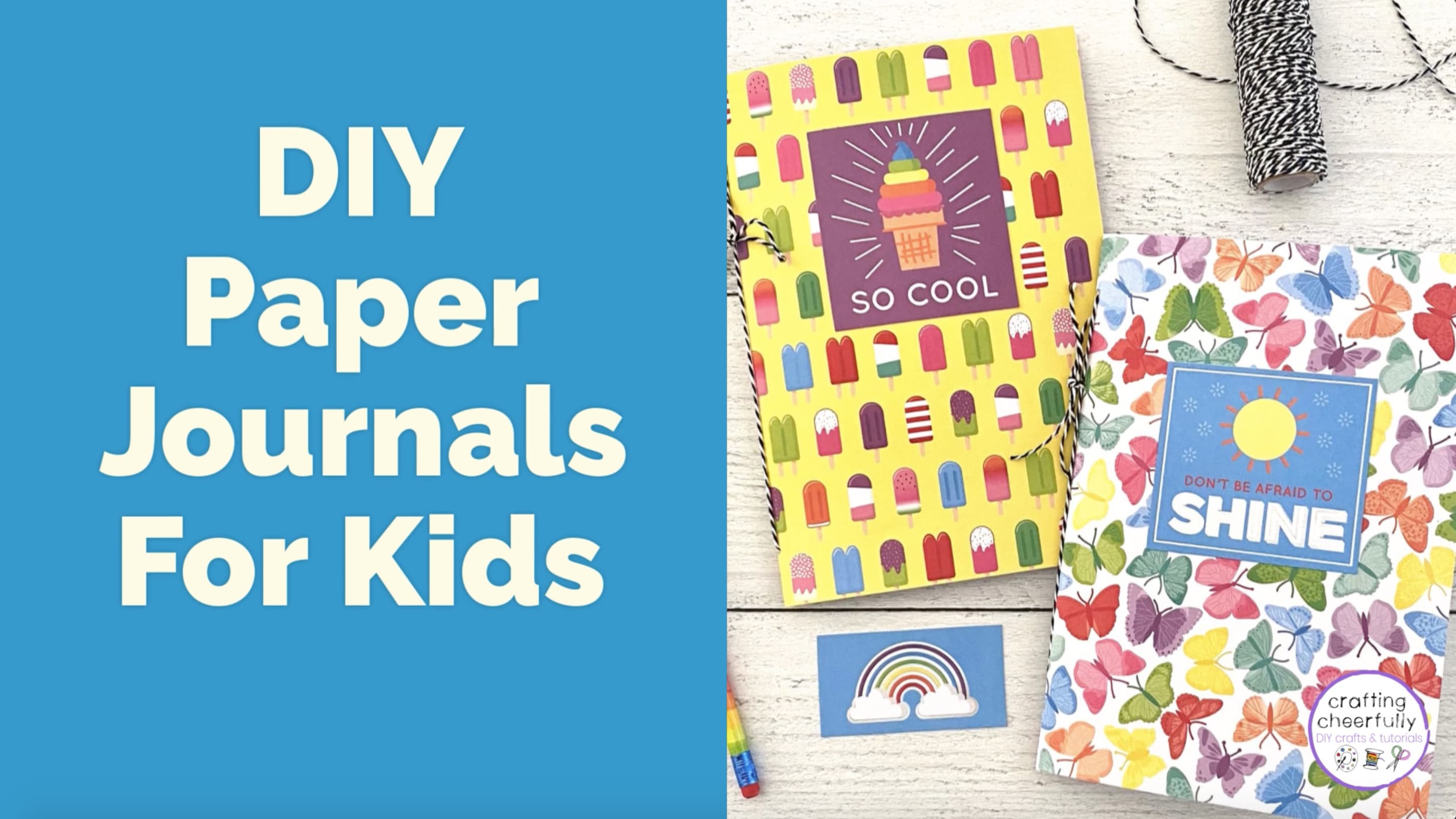 DIY Journal for Kids Using Scrapbook Paper - Crafting Cheerfully