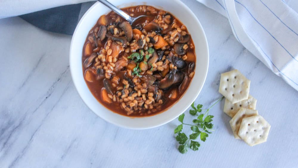 mushroom barley soup