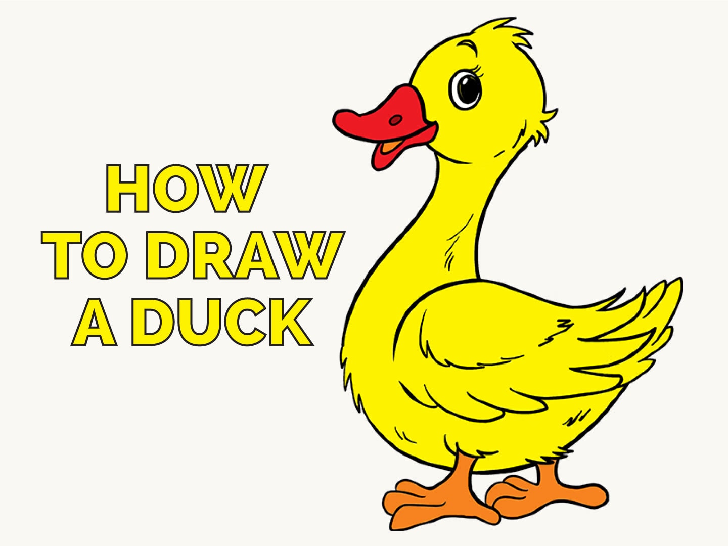 How To Draw A Duck In A Few Easy Steps Easy Drawing Guides