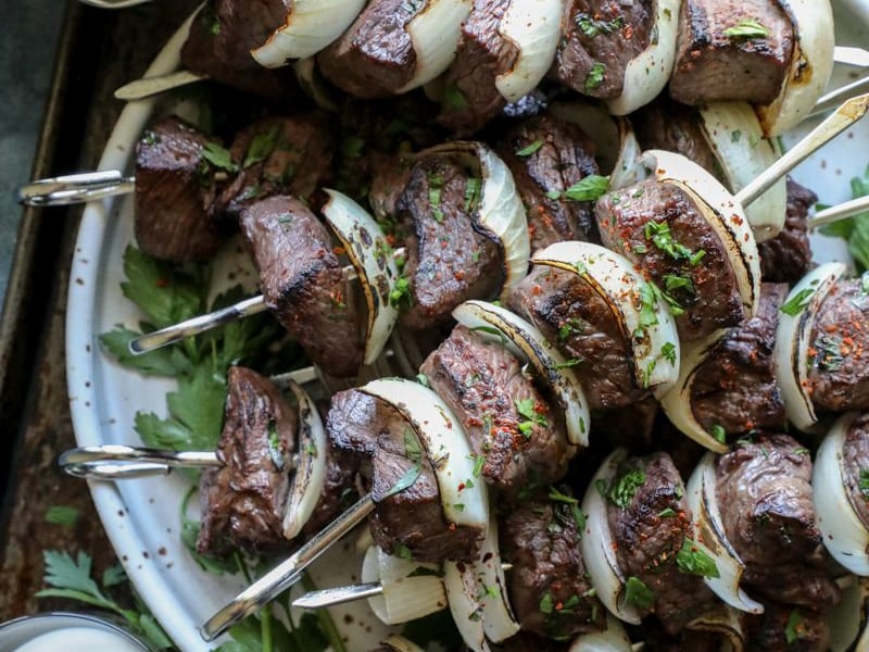 Steak kabobs in the oven broiler sale