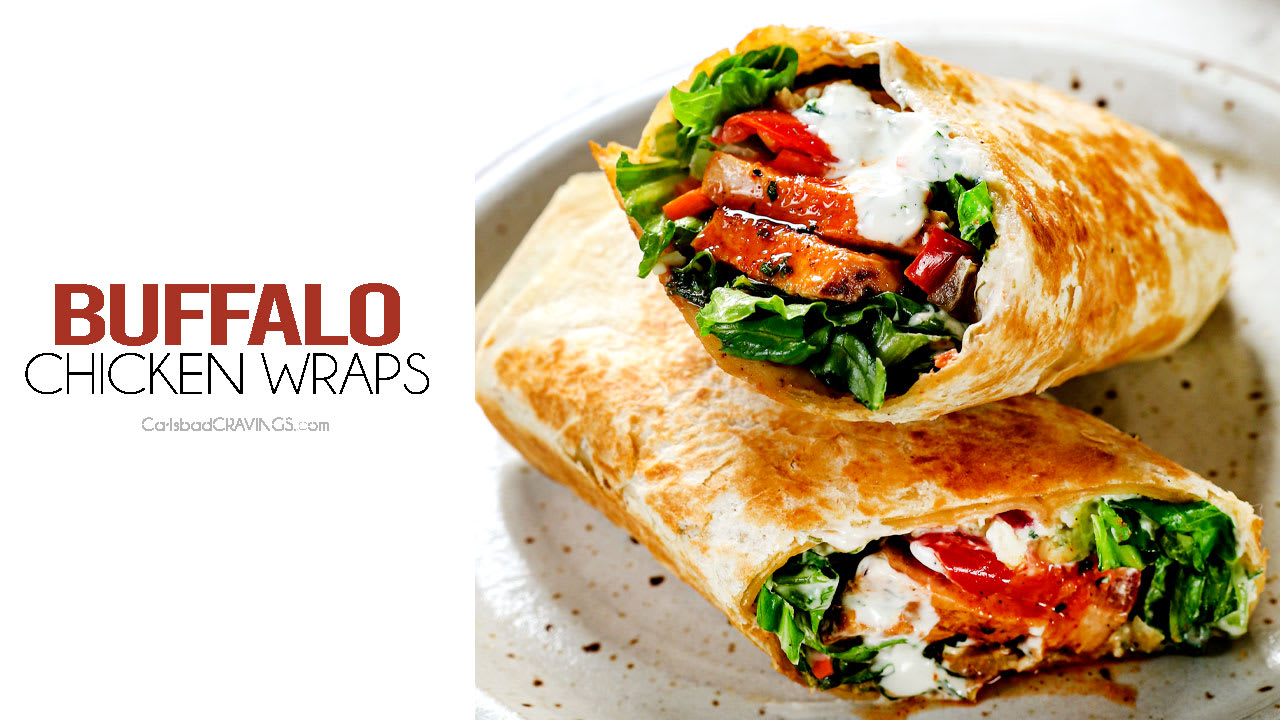 Spicy Buffalo Chicken Wraps for Two - A Flavor Journal