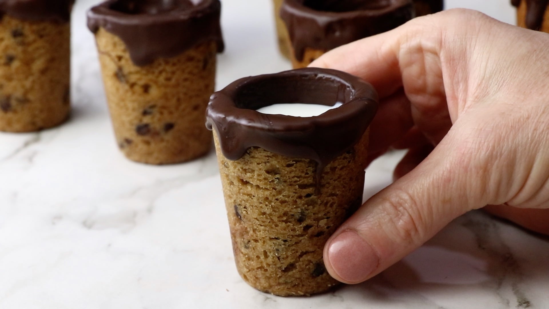 Serve your holiday cheer in a cookie shot glass. Here's how to get