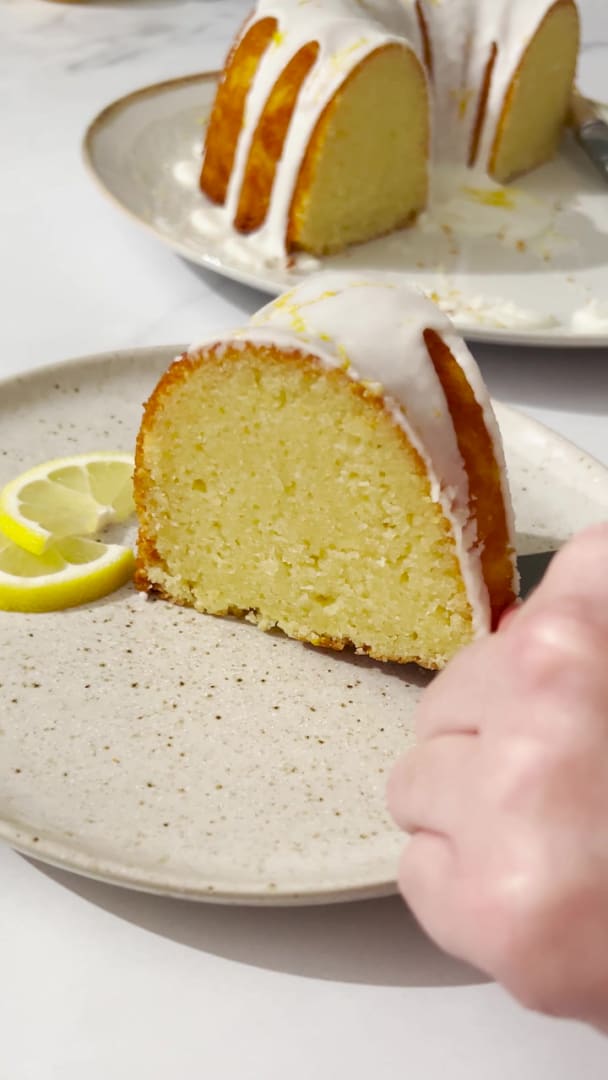 Easy & Moist Lemon Bundt Cake - Handle the Heat