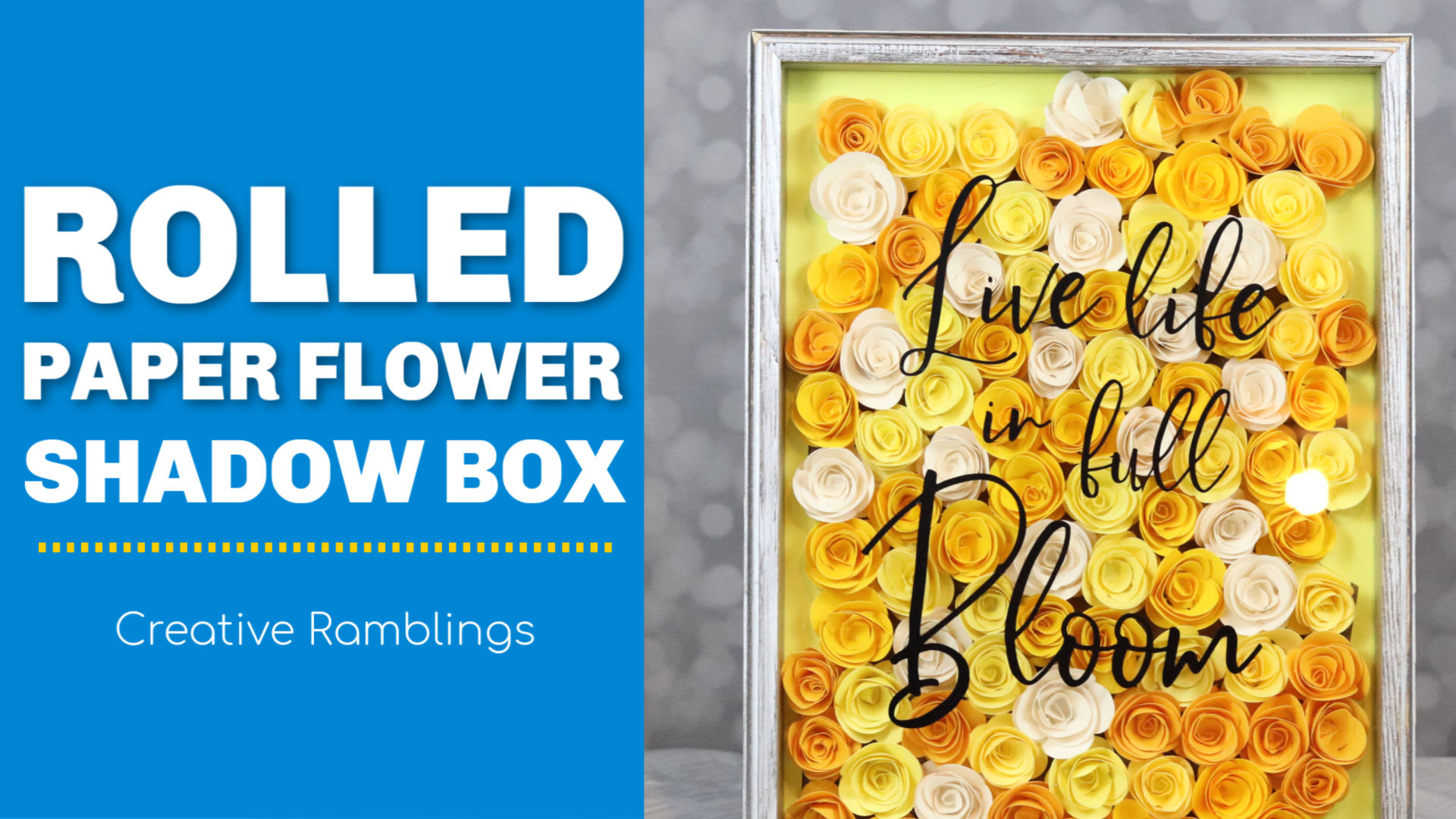 Paper Flower Shadow Box Ideas