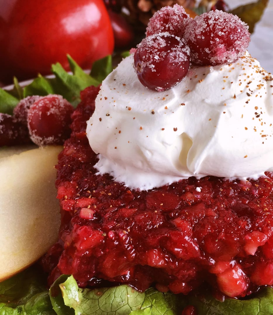 Cranberry Jello Salad - Dinner at the Zoo