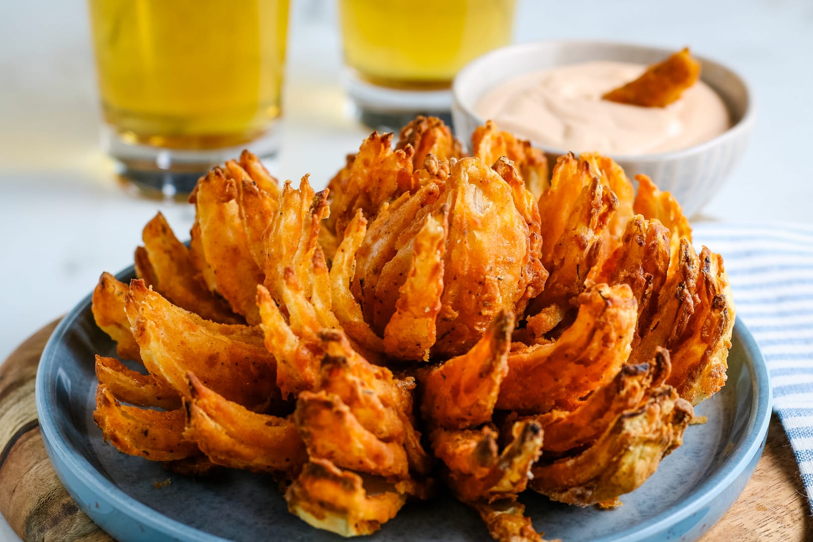 Air Fryer Blooming Onion - Upstate Ramblings