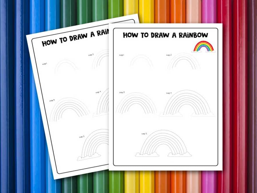 How to draw a House Rainbow  Drawing House step by step easy