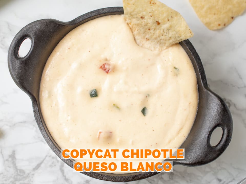 Chipotle online queso blanco
