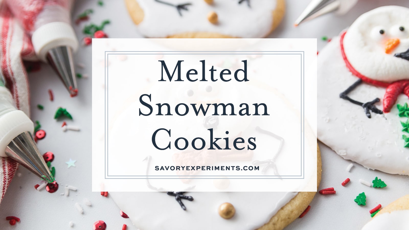 Melted Snowman Sugar Cookies (Christmas Recipe) - Basics with Bails