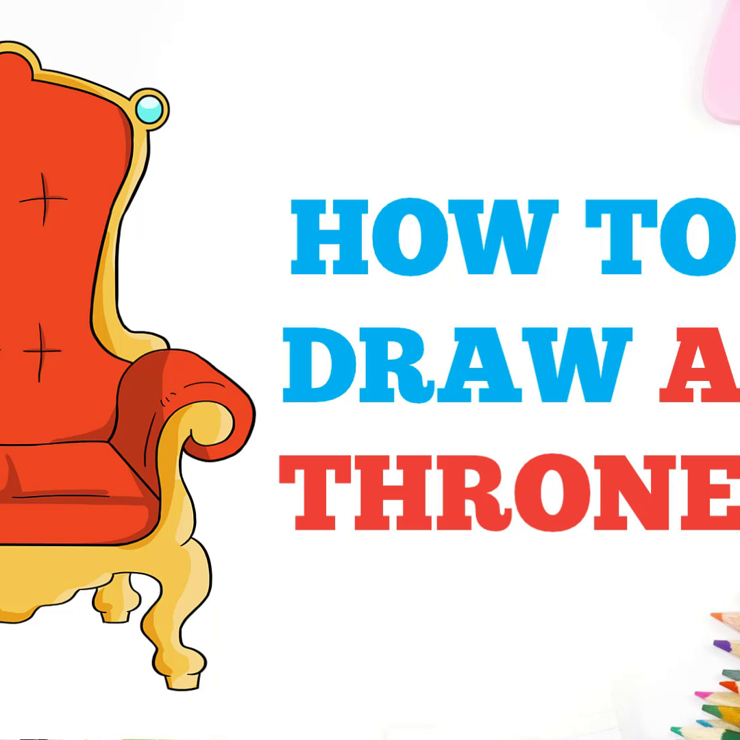 How to Draw a Throne in a Few Easy Steps Drawing Tutorial for Kids and Beginners