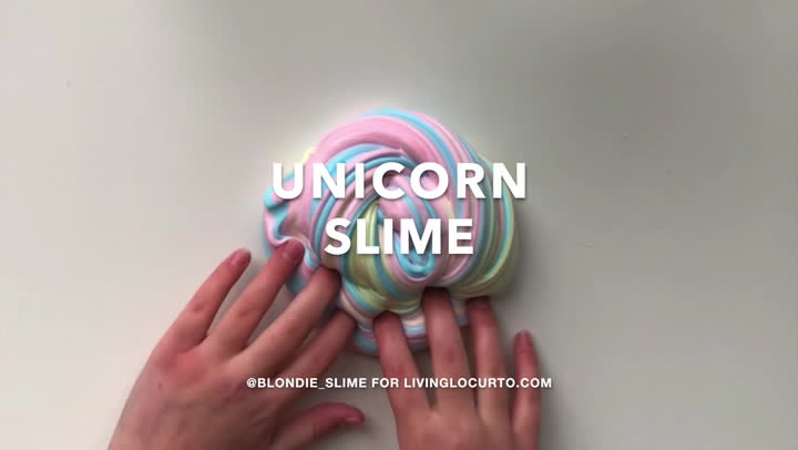 Rainbow Fluffy Unicorn Slime Recipe • The Best Kids Crafts and Activities