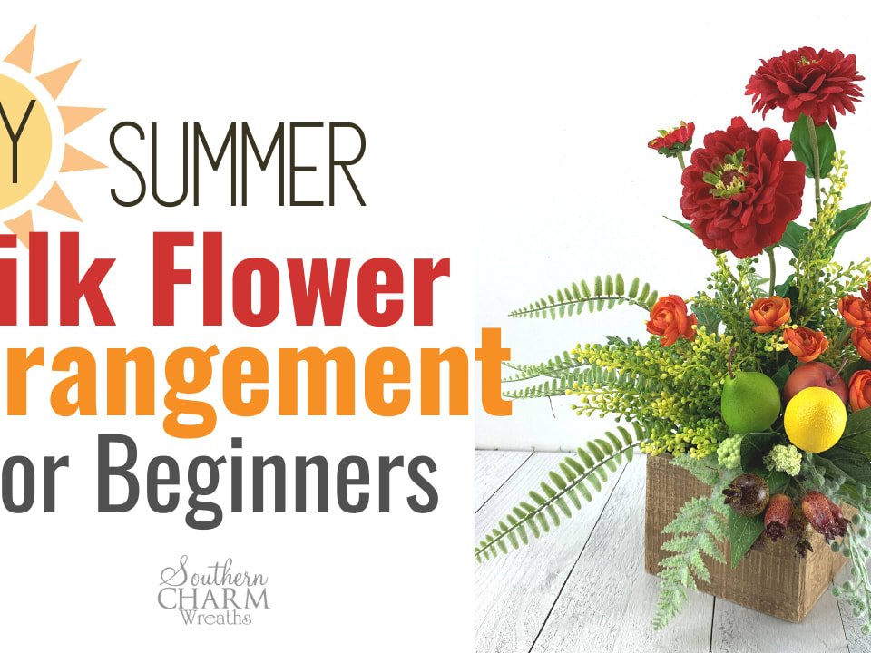 How to Foam and Moss a Container for Silk Flower Arrangements - Southern  Charm Wreaths