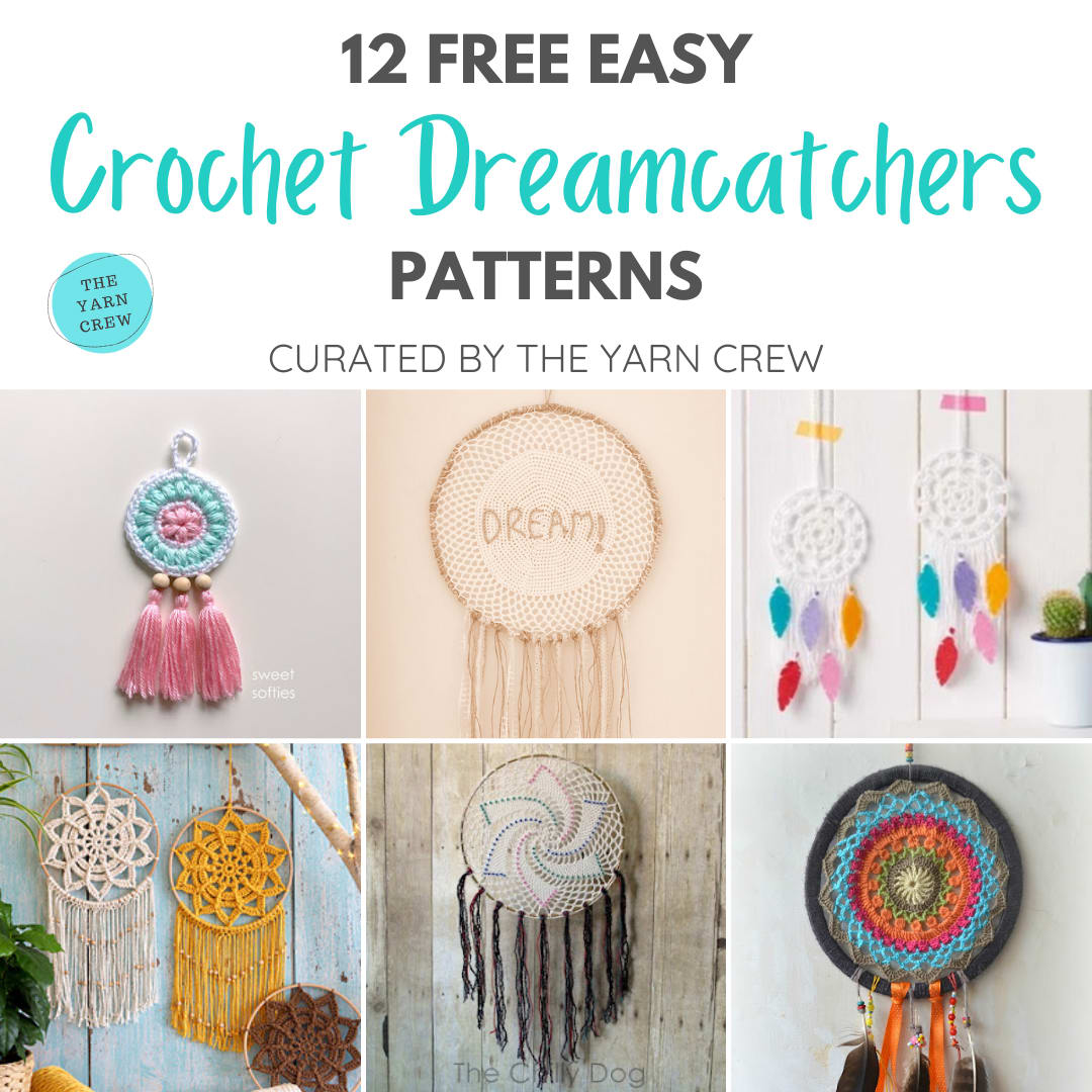 15+ Crochet Dream Catcher Patterns and Tutorials 2022  Crochet  dreamcatcher pattern, Dream catcher patterns, Crochet dreamcatcher