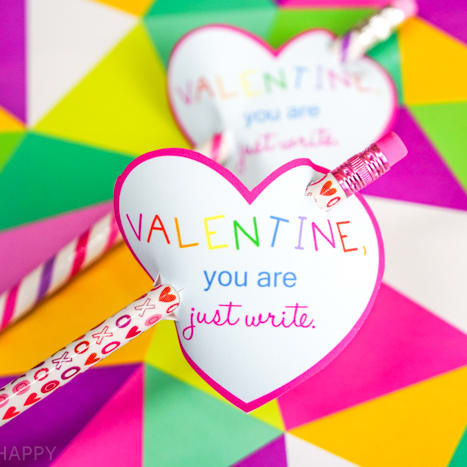 Free Printable Pencil Valentine Cards - Simple Made Pretty
