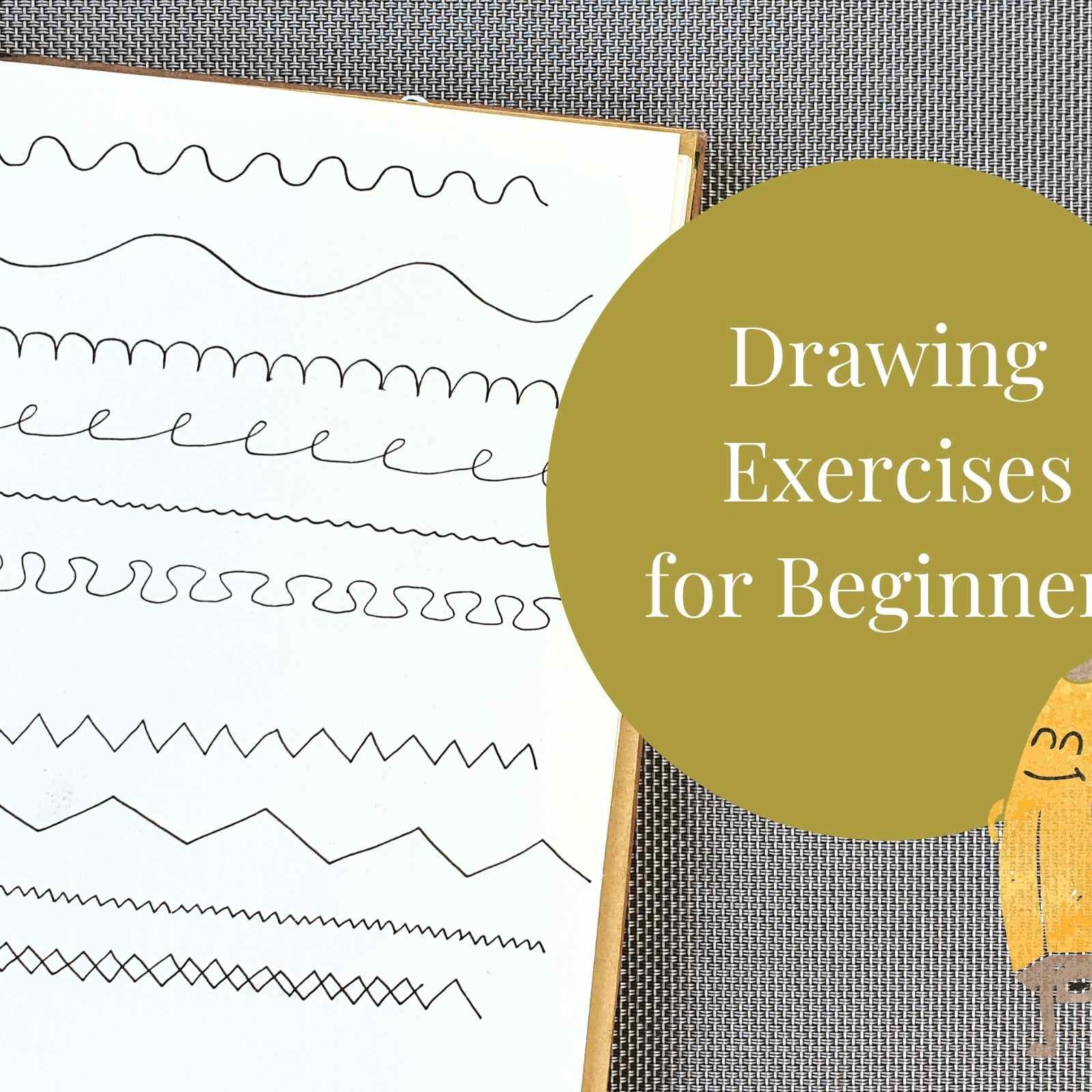 Simple Drawing Exercises for Beginners How to draw a bird  YouTube
