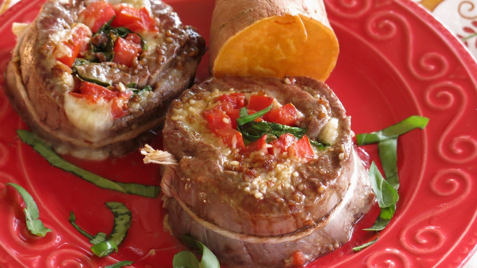 Pinwheel store steak oven