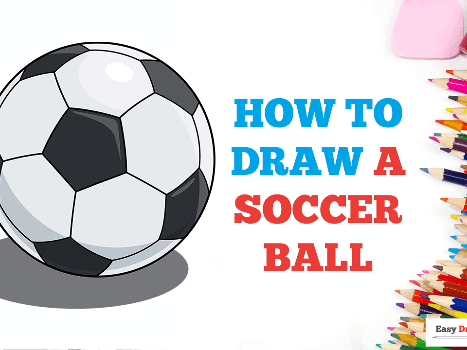 ⚽️ How to Draw a Soccer Ball / Football | Easy Drawing for Kids | Otoons