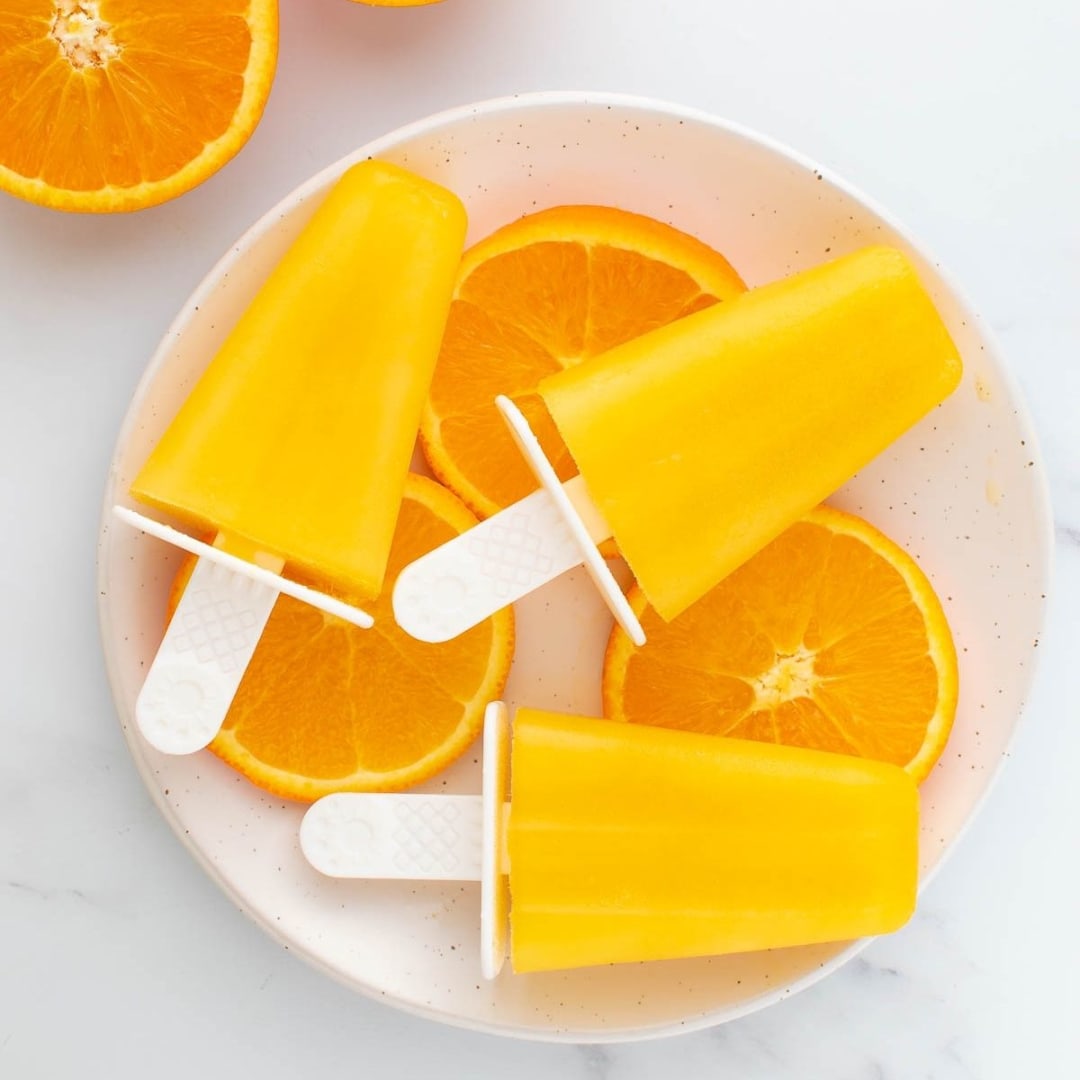 Orange Popsicles - Ice Cream From Scratch