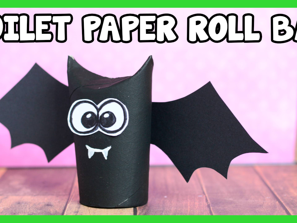Halloween Toilet Paper Roll Bat Craft - Savvy Sassy Moms