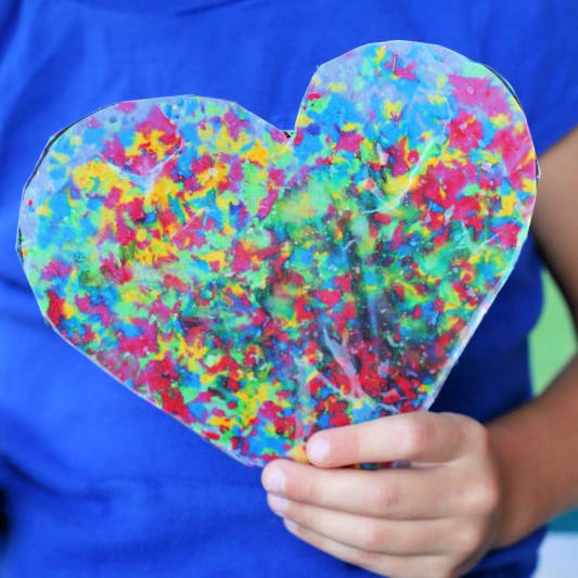 Valentine's Day Heart Homemade Crayons {baby-safe and edible recipe!} -  Wildflower Ramblings