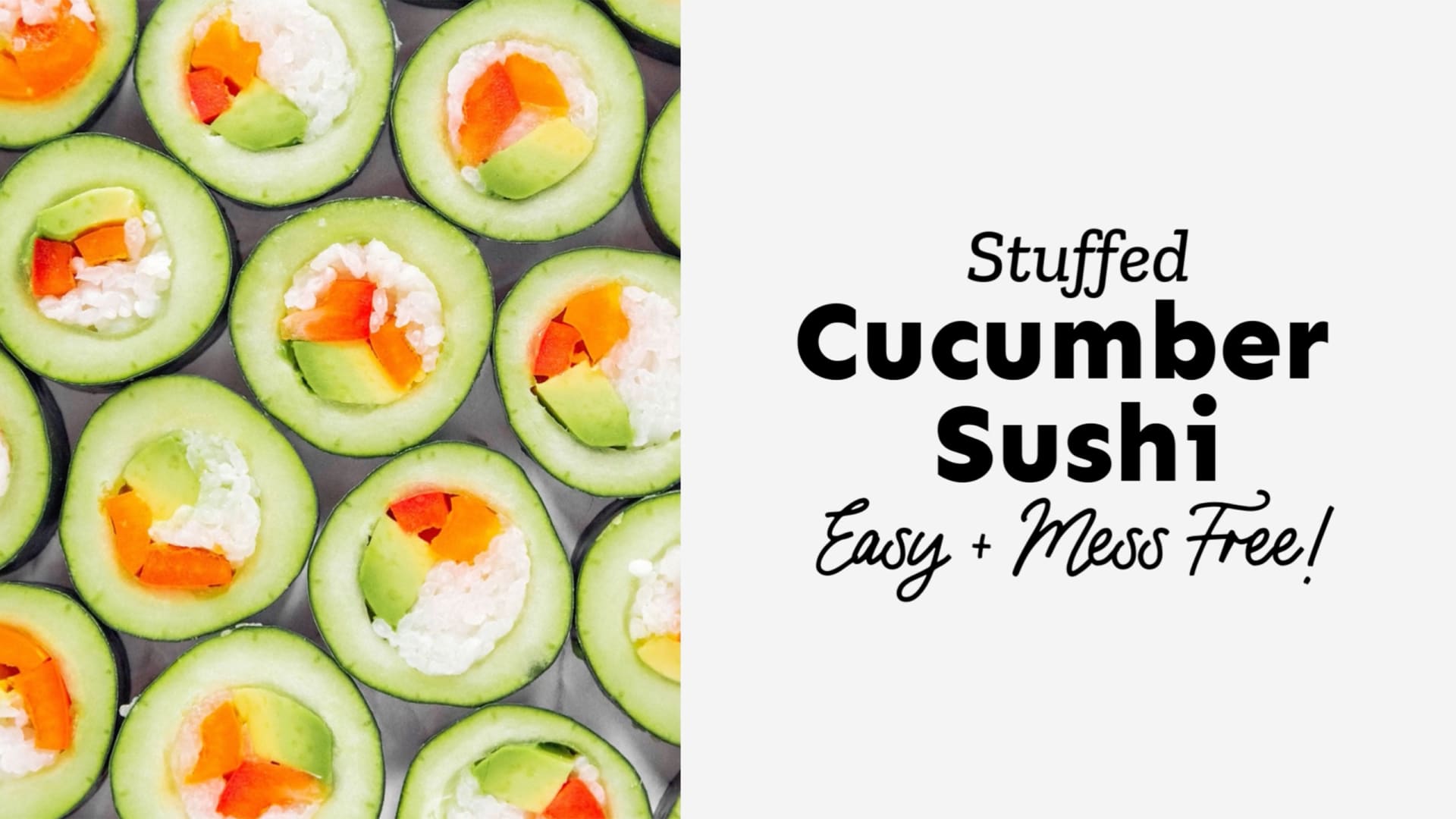 The Original Stuffed Cucumber Sushi Rolls