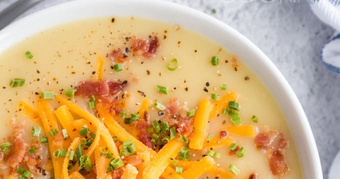 Baked Potato Soup - Amanda's Cookin' - Soup