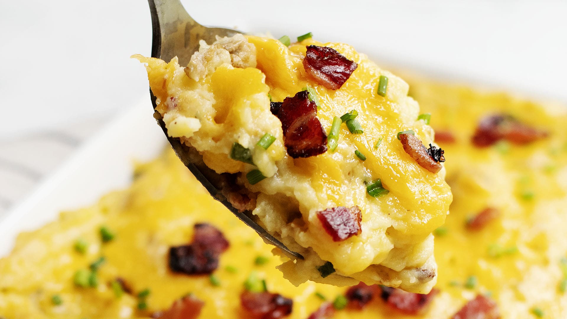 Twice Baked Mashed Potatoes