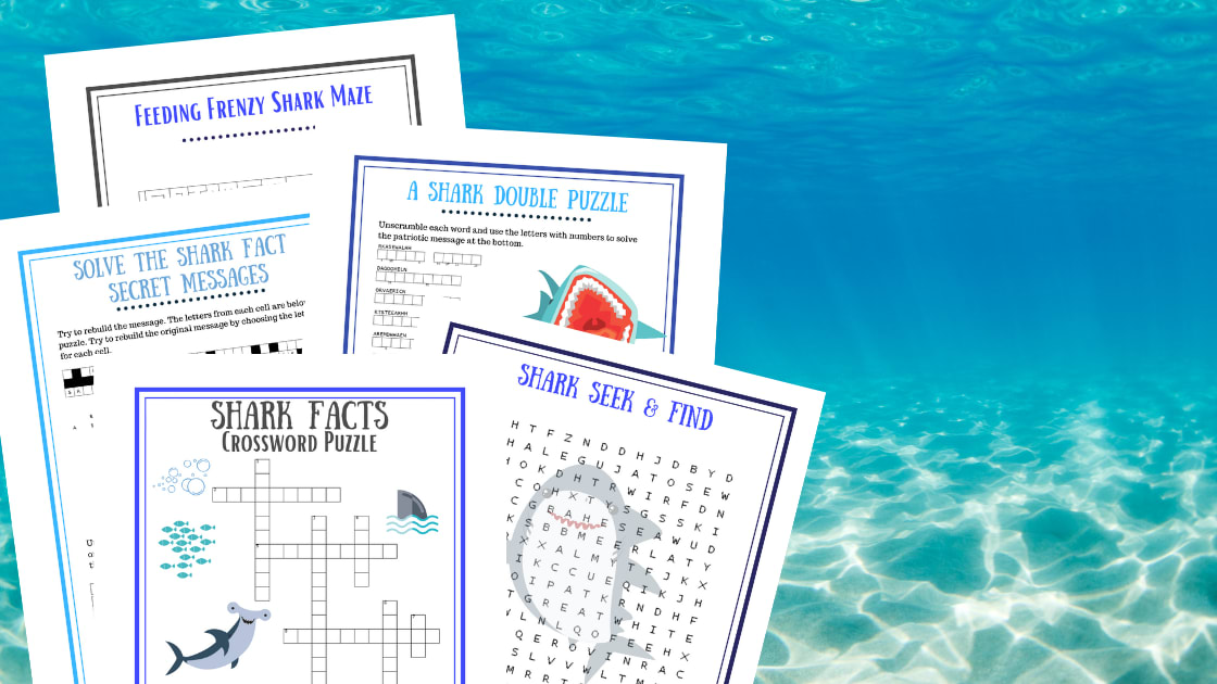 Shark Game for Kids - Free Printable - Your Therapy Source
